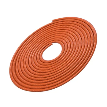 Защитные накладки на двери автомобиля, резиновый уплотнитель, защитные прокладки для автомобильных уплотнений (оранжевый)