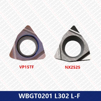 Оригинальный Внутренний токарный инструмент WBGT020104 L30202 WBGT020102L-F WBGT020104L-F WBGTL30202L-F VP15TF NX2525 для тонкой расточки WBGT020104