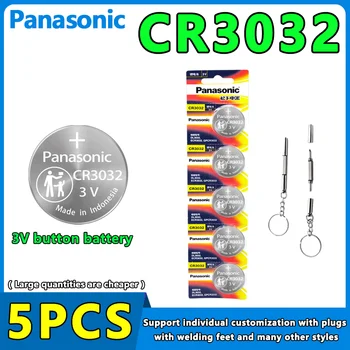 Новый Горячий Panasonic CR3032 3V Литиевая Батарея Кнопка Монета Ячейка Для Экстремального Криптонового Ключа Автомобиля Пульт Дистанционного Управления ECR3032 DL3032