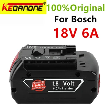 Специальное предложение 8v 6,0/8,0/10ah Перезаряжаемая литий-ионная батарея для Bosch 18V 6,0A Резервная батарея Портативная Замена BAT609 100
