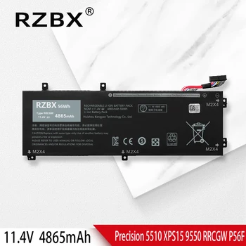 RZBX 56Wh RRCGW 1P6KD Аккумулятор Для Ноутбука Dell Notebook XPS 15 9550 Precision 5510 P56F P56F001 M7R96 4GVGH 62MJV 11,4 V Аккумулятор