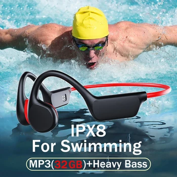 Наушники LS 32GB Для Плавания С костной Проводимостью X7 2023 Bluetooth Беспроводной IPX8 MP3-Плеер Hi-Fi Наушники С Микрофоном Гарнитура