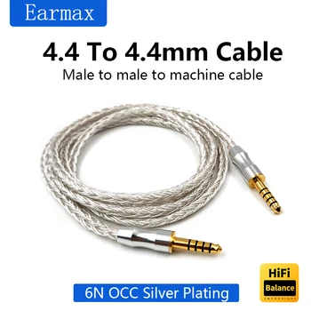 пара сбалансированных кабелей 4,4 мм- 4,4 мм, кабель для записи наушников, 16 нитей монокристаллического медного посеребренного кабеля обновления HIFI