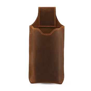 Мужская поясная сумка из натуральной кожи, поясная сумка на пояс, сумки для мужчин, Мини-коробка для мобильного телефона, Ретро уличная сумка