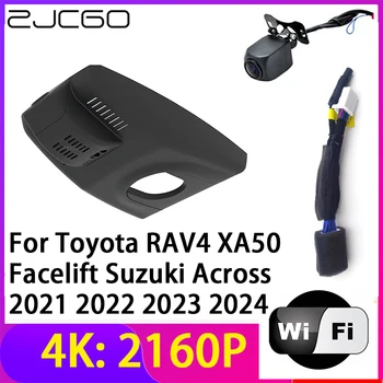 ZJCGO 4K 2160P Dash Cam Автомобильный Видеорегистратор Камера 2 Объектива Рекордер Wifi Ночного Видения для Toyota RAV4 XA50 Подтяжка лица Suzuki В 2021 ~ 2024 годах