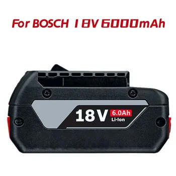 1-3PSC 18V Аккумулятор Для Bosch GBA 18V 6.0Ah Литиевый BAT609 BAT610G BAT618 BAT618G 17618-01 + зарядное устройство