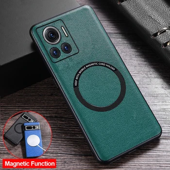 Для Motorola Moto X30 S30 Pro 5G Чехол из искусственной кожи с магнитным поглощением, защитный чехол для Motorola Edge 30 Ultra 30 Fusion Cases