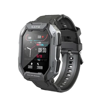 2023New C20 Военные Смарт-часы Мужские IP68 5ATM Спорт на открытом воздухе Фитнес Пульсометр 24H Монитор здоровья 1,71 дюйма Smartwatch