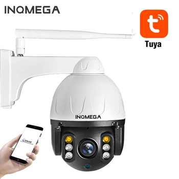 INQMEGA 2MP Tuya PTZ IP-камера Wifi Мини скоростная купольная камера Наружная водонепроницаемая домашняя камера безопасности Металлический материал ночного видения