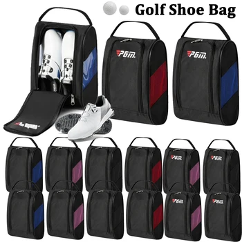 Новая портативная сумка для обуви для мини-гольфа Нейлоновые сумки для переноски обуви Держатель для мяча для гольфа на молнии Дышащий чехол Сумка для футболки Спортивные аксессуары