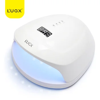 L'UGX быстросохнущая УФ-лампа для ногтей мощностью 60 Вт, беспроводная сушилка для ногтей на 2 руки, двуручная светодиодная лампа для ногтей