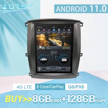Android11 Для LEXUS LX470 Toyota LC100 2002-2007 128 Г Экран Tesla Автомобильный GPS Navi Carplay Стерео Мультимедийный Плеер Радио Головное устройство